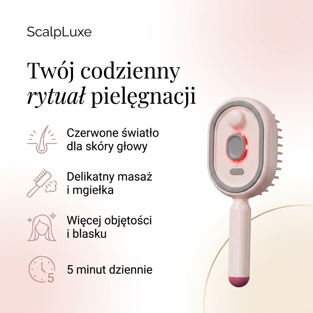 Szczotka do Włosów z Funkcją Masażu i Rozpylania Oleju