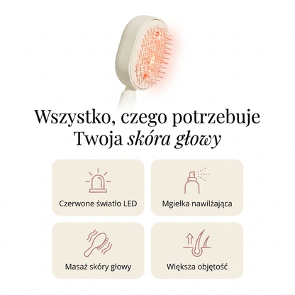 Szczotka do Włosów z Funkcją Masażu i Rozpylania Oleju