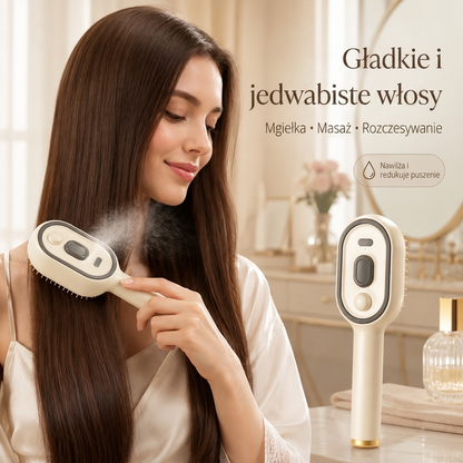 Szczotka do Włosów z Funkcją Masażu i Rozpylania Oleju