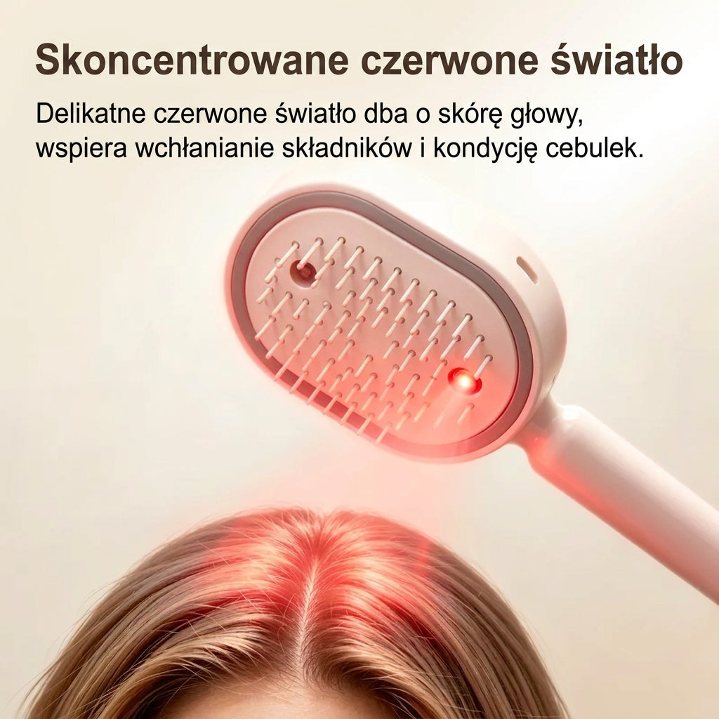 Szczotka do Włosów z Funkcją Masażu i Rozpylania Oleju